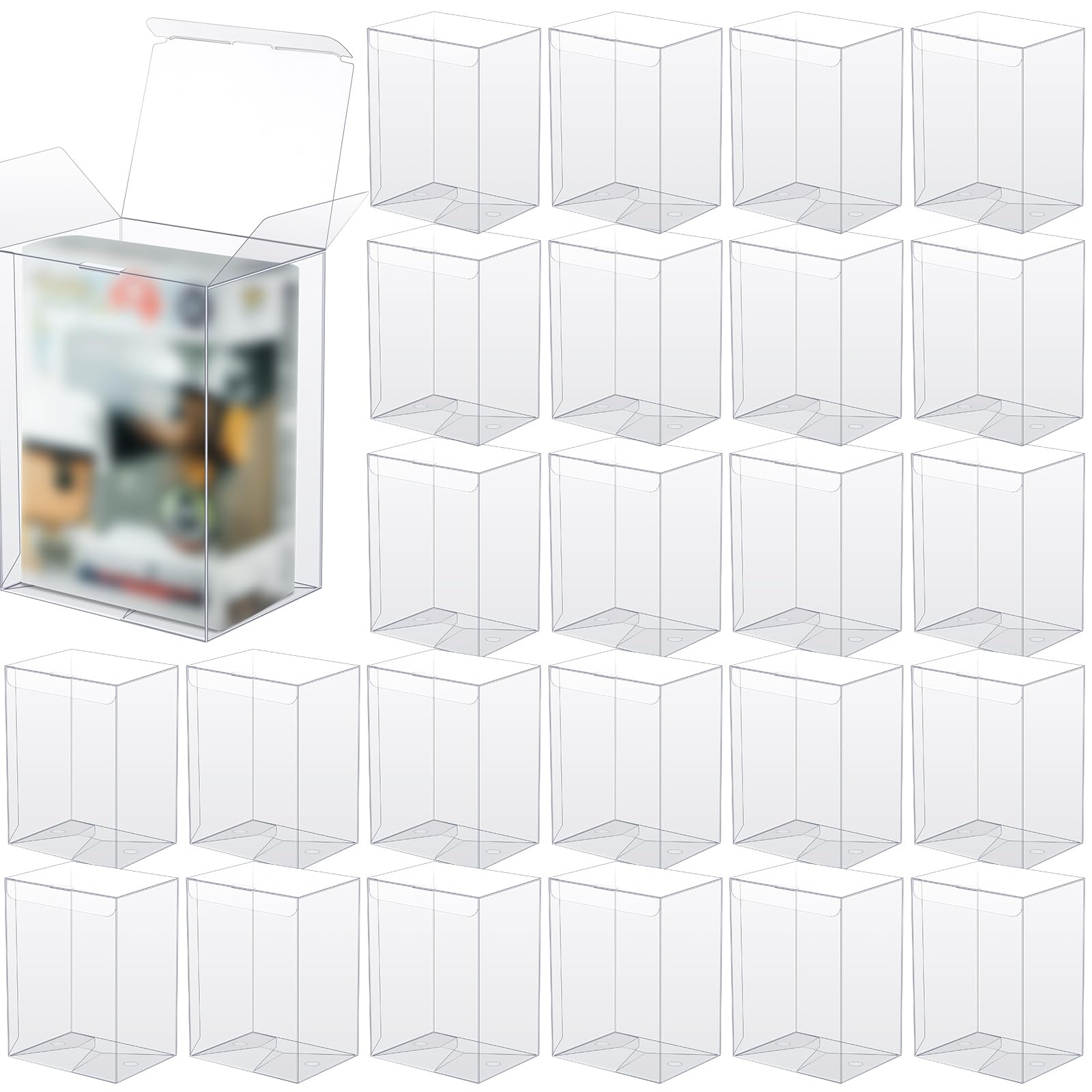 Funko Pop Protector - Kotak Display Transparan Kompatibel dengan Figur